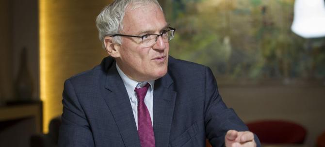 LE PDG D'EDF, JEAN-BERNARD LEVY, RENCONTRE